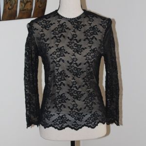 Jasmine Tea, lace black shirt Small........    C4